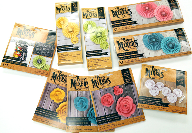 Mix of various packaging for Party Mixers